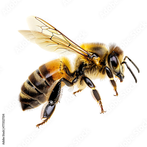bee isolated on transparent background © Mh