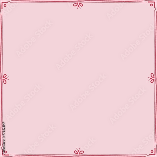 pink frame vintage border for cards 