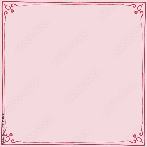 pink frame vintage border for cards 