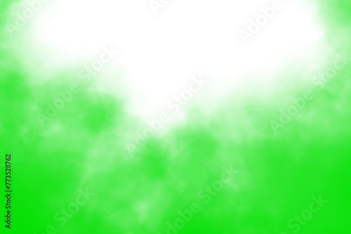 Green Clouds Background. Clouds with transparent background of green color effect. 