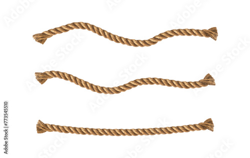 Rope Frame. Vector illustration. White background	