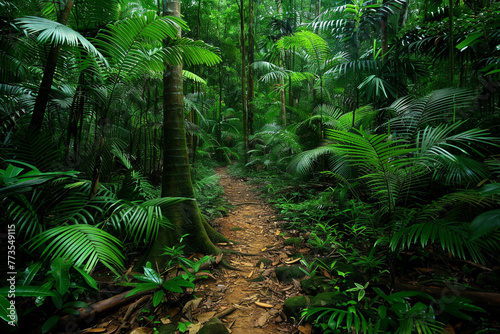 Beautiful rainforest trail.