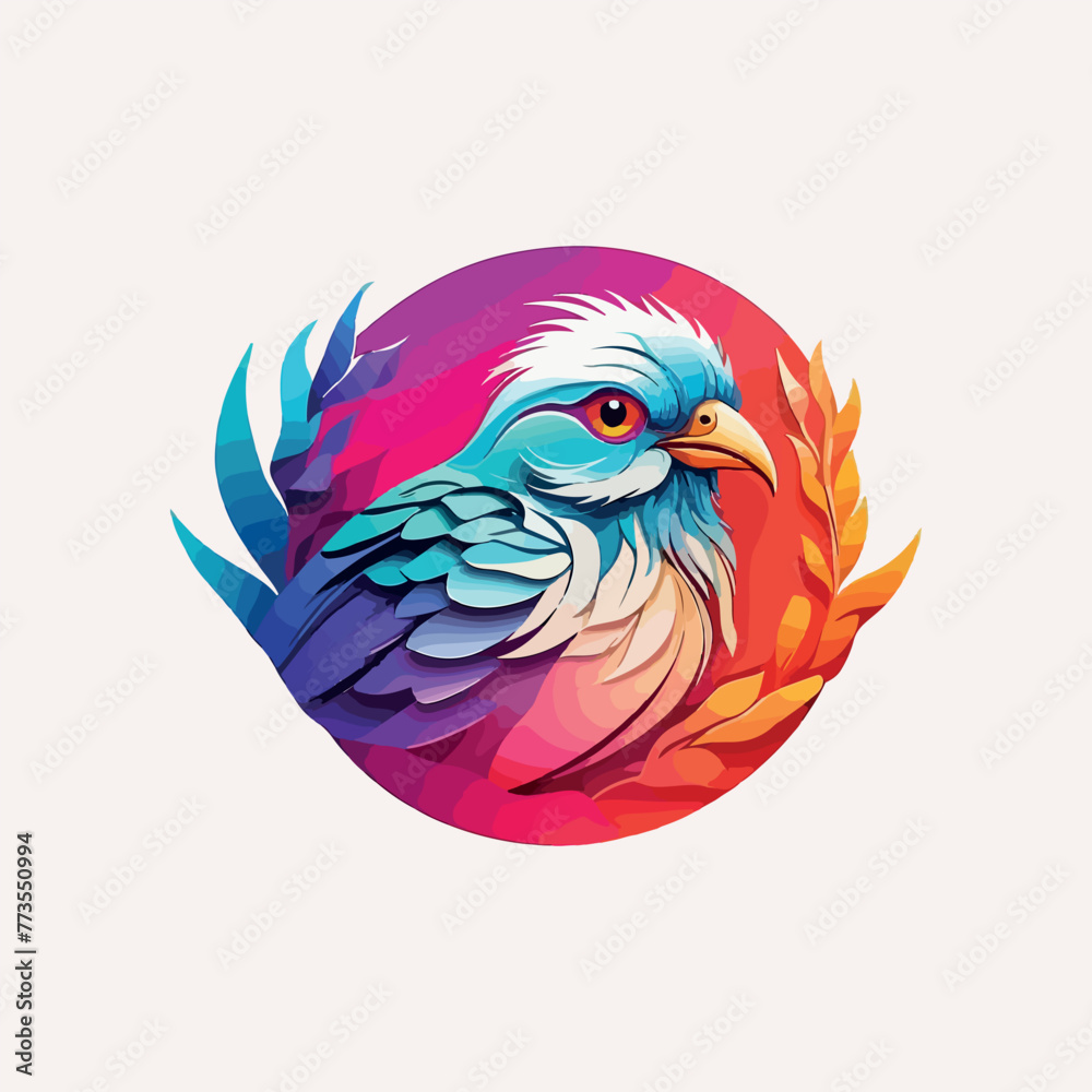 Obraz premium Bird logo design,Generative Ai