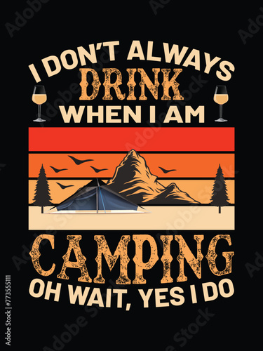 Camping t shirt design (ID: 773555111)