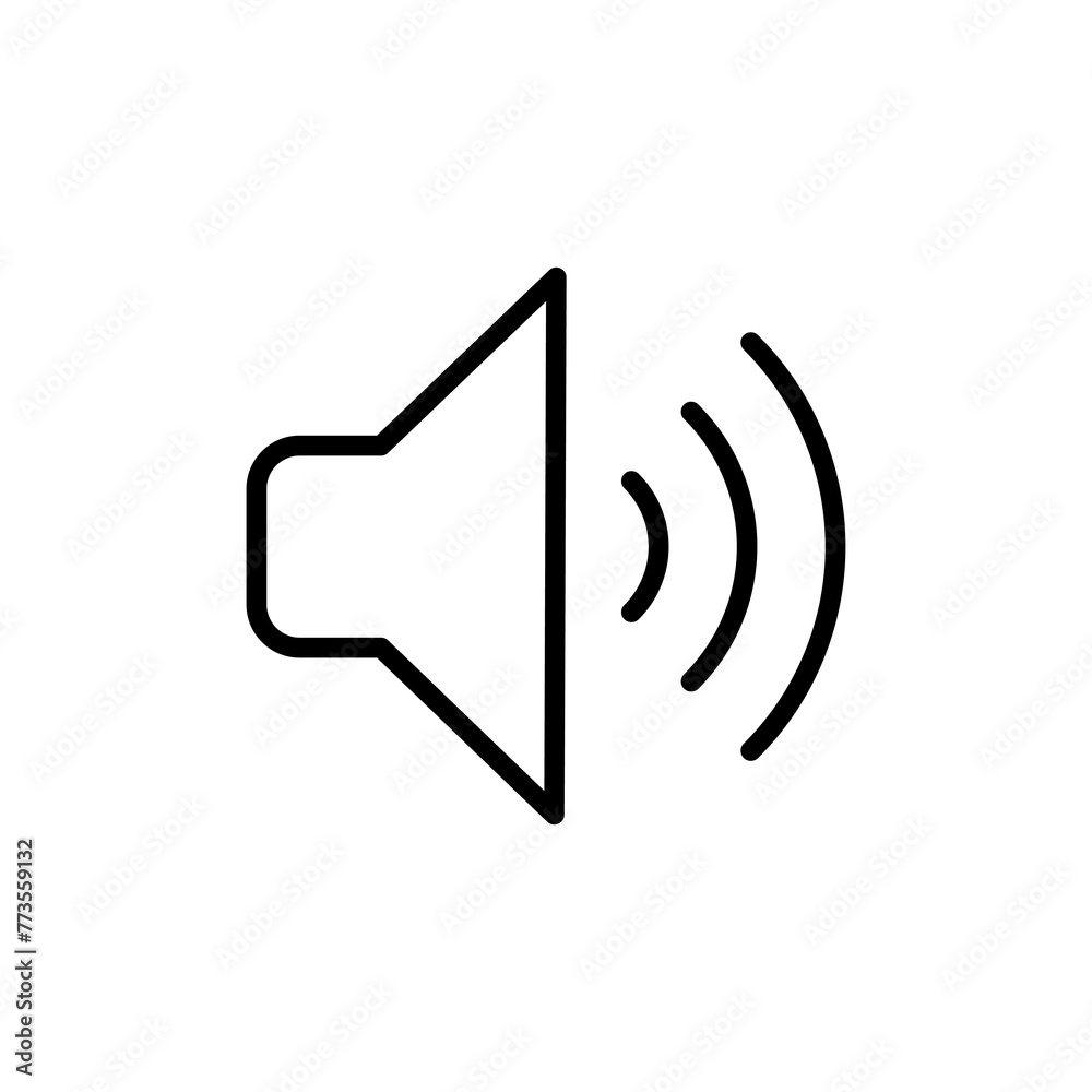 Speaker icon vector isolated on white background. Volume icon. Loudspeaker icon vector. Audio. Sound Speaker icon vector isolated on white background. Volume icon. Loudspeaker icon vector. Audio. Sound