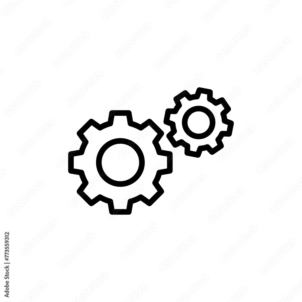 setting Icon vector isolated on white background. setting vector icon. Cog settings Icon Symbol. Gear setting Icon vector isolated on white background. setting vector icon. Cog settings Icon Symbol. Gear