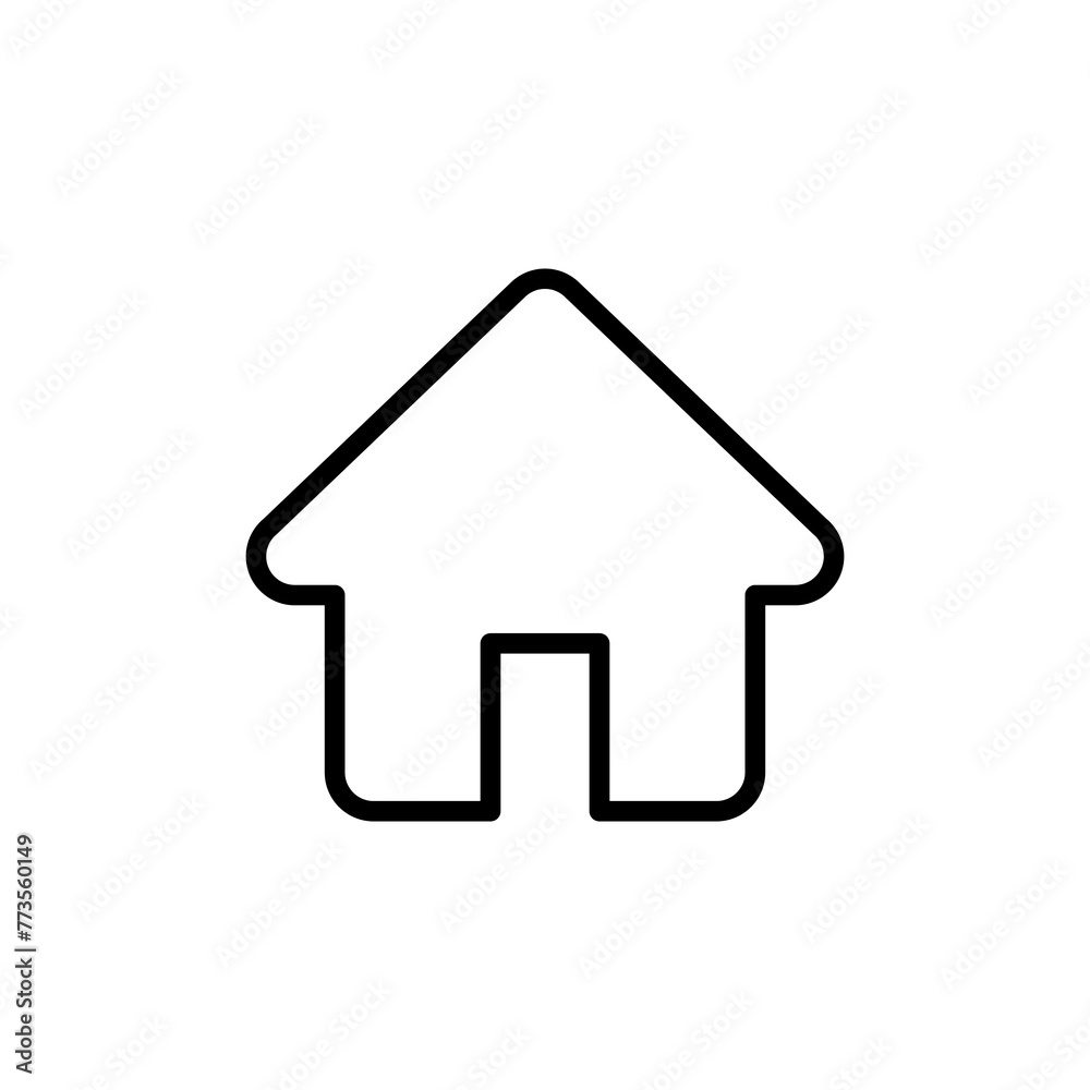 Home icon vector isolated on white background. House vector icon. Address Home icon vector isolated on white background. House vector icon. Address