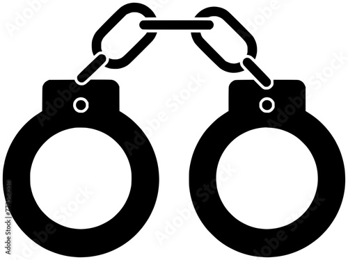 criminal illustration police silhouette handcuffs logo law icon crime outline arrest prison punishment prisoner security man justice thief hand shape lock jail handcuff for vector graphic background