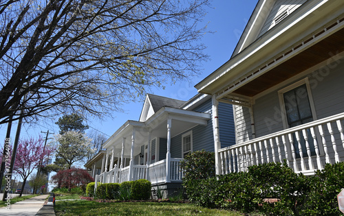 Century old homes near downtown Raleigh, North Carolina