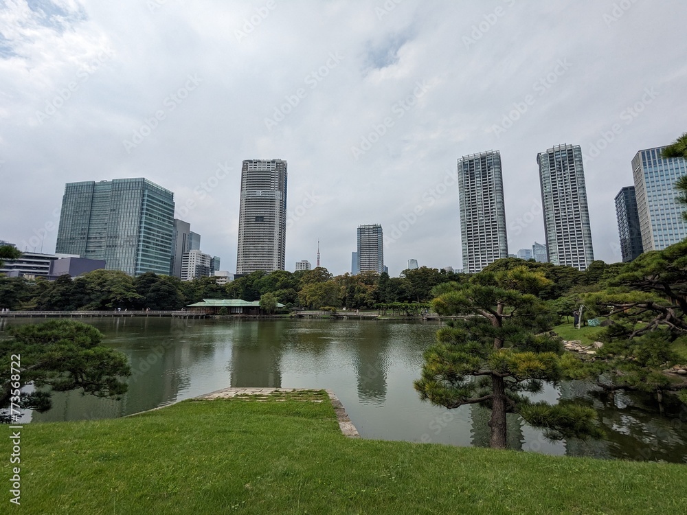 hama-rikyu gardens, these former imperial and shogunate gardens are a lesser-known oasis in the middle of the metropolis