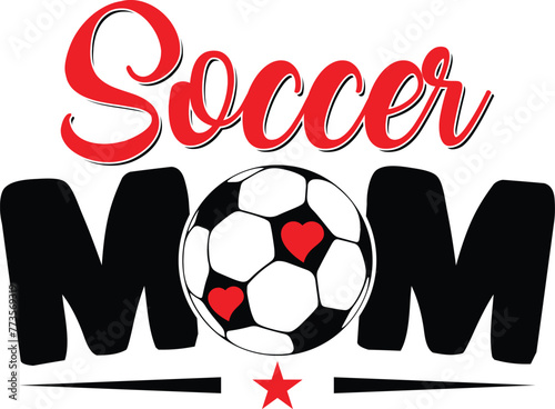 Fényképezés Soccer Mom sideline Social Club Mothers Day t shirt design
