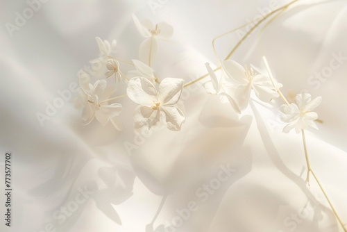 A serene and minimalist image featuring a milky white abstract background, exuding calmness and purity.