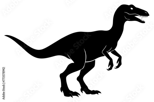 dinosaur silhouette vector illustration © CreativeDesigns
