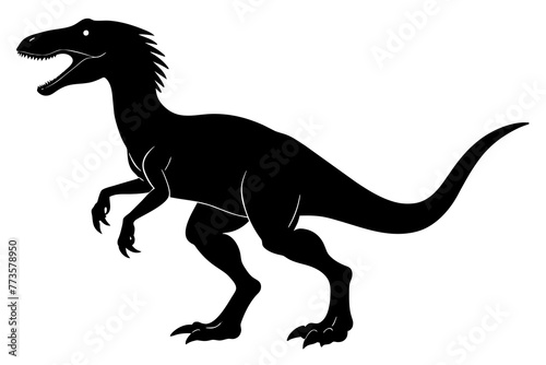 dinosaur silhouette vector illustration