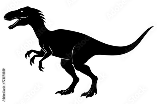 dinosaur silhouette vector illustration © CreativeDesigns
