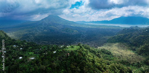 Mount Batur volcano  Kintamani  Bali  Indonesia.