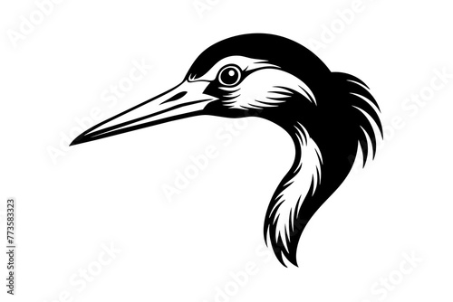 crane silhouette vector illustration © CreativeDesigns