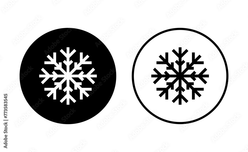 Snow icon set. snowflake icon vector Snow icon set. snowflake icon vector