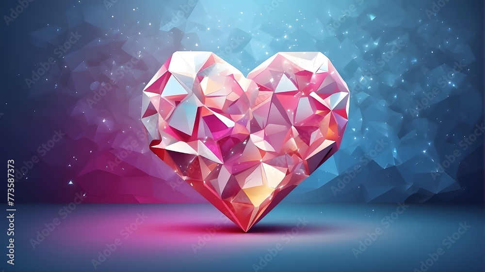 Digital world fonts with abstract technological polygons that embrace light Strategic business planning and a vector-style Happy Valentine's Day backdrop Digital world fonts with abstract technological polygons that embrace light Strategic business planning and a vector-style Happy Valentine's Day backdrop