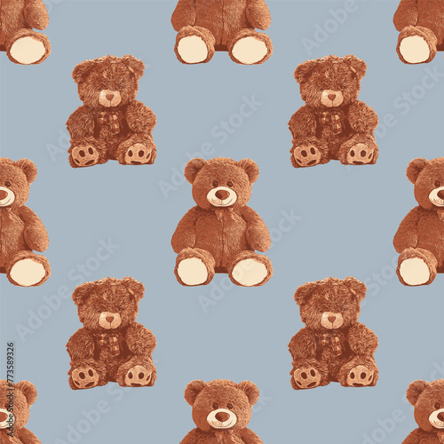 SEAMLESS TEDDY BEAR PATTERN 150