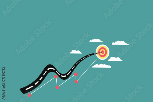 an uphill road towards targets, target markets, business and finance