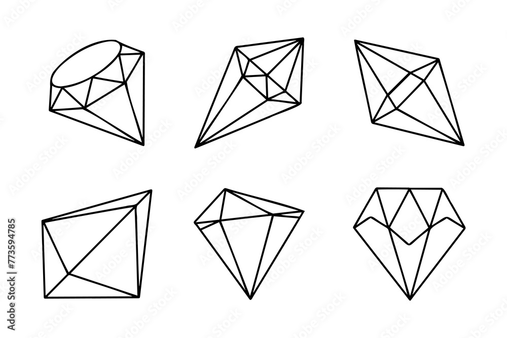 © Asyam Design - Hand drawn doodle diamond, gems icon, vector illustration. © Asyam Design - Hand drawn doodle diamond, gems icon, vector illustration.