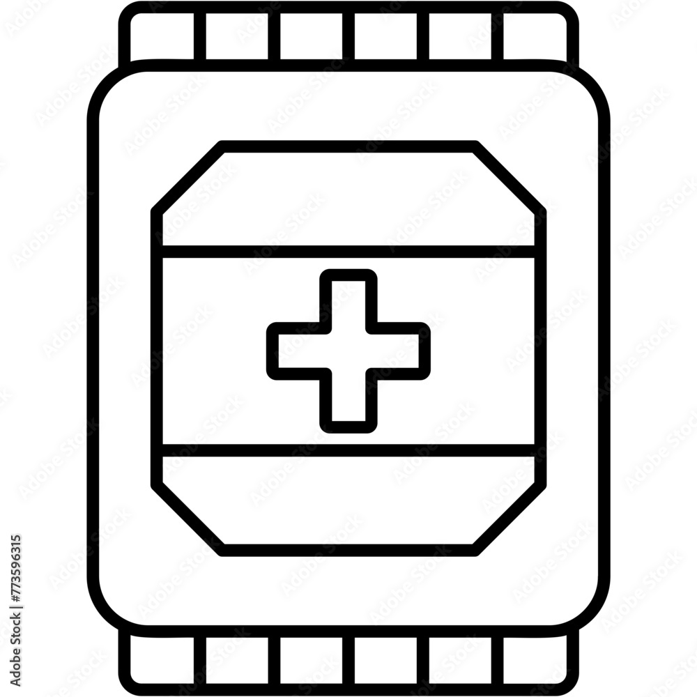 Fototapeta premium Instant Cold Pack Icon