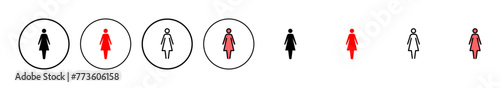 Female icon vector illustration. woman sign and symbol