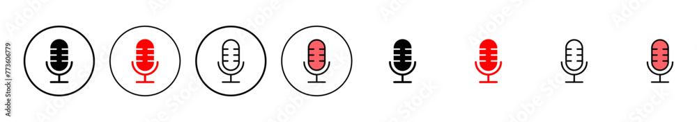 Microphone icon vector illustration. karaoke sign and symbol Microphone icon vector illustration. karaoke sign and symbol