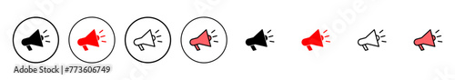 Megaphone icon vector illustration. Loudspeaker sign and symbol