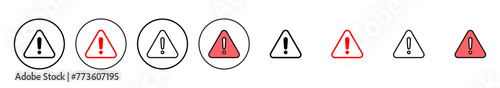 Exclamation danger sign illustration. attention sign and symbol. Hazard warning attention sign photo