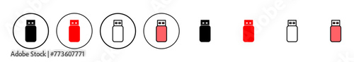 Usb icon vector illustration. Flash disk sign and symbol. flash drive sign.