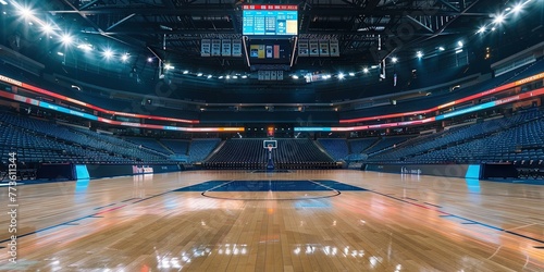 Wallpaper Mural Empty basketball stadium Torontodigital.ca