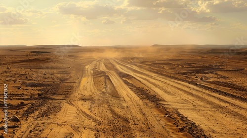 sand desert hot dirty road path
