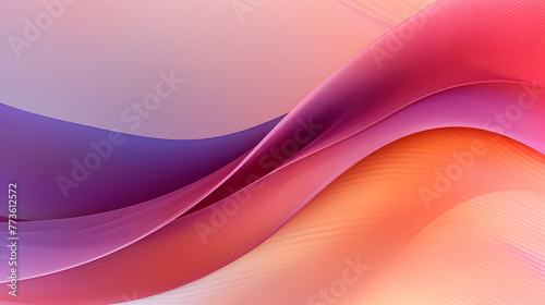 Digital orange and purple fantasy curve abstract graphic poster web page PPT background © JINYIN