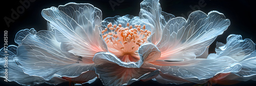 orange fish in aquarium,
 Chilling Beauty of Surreal Winter Frost Flowers