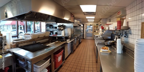Fast food kitchen