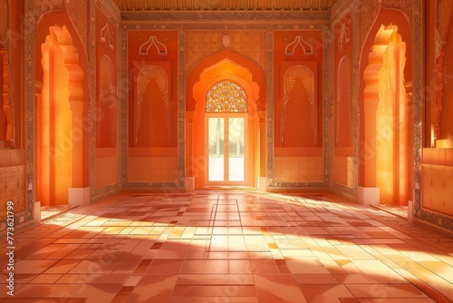 Orange Empty Palace Architecture