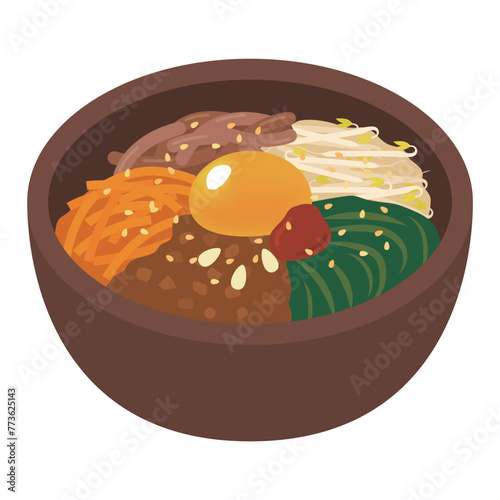 ビビンバのイラスト