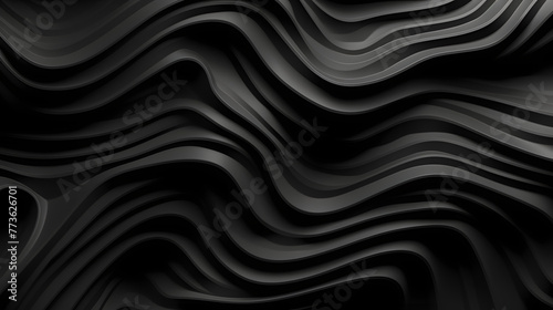 Digital black swirl corrugated curve abstract graphic poster web page PPT background