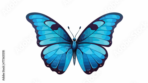 Butterfly beautiful symbol icon vector illustration © visual