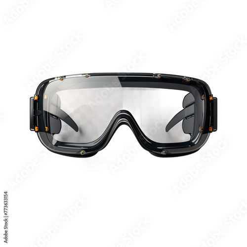 Virtual reality glasses metaverse technology on transparent background