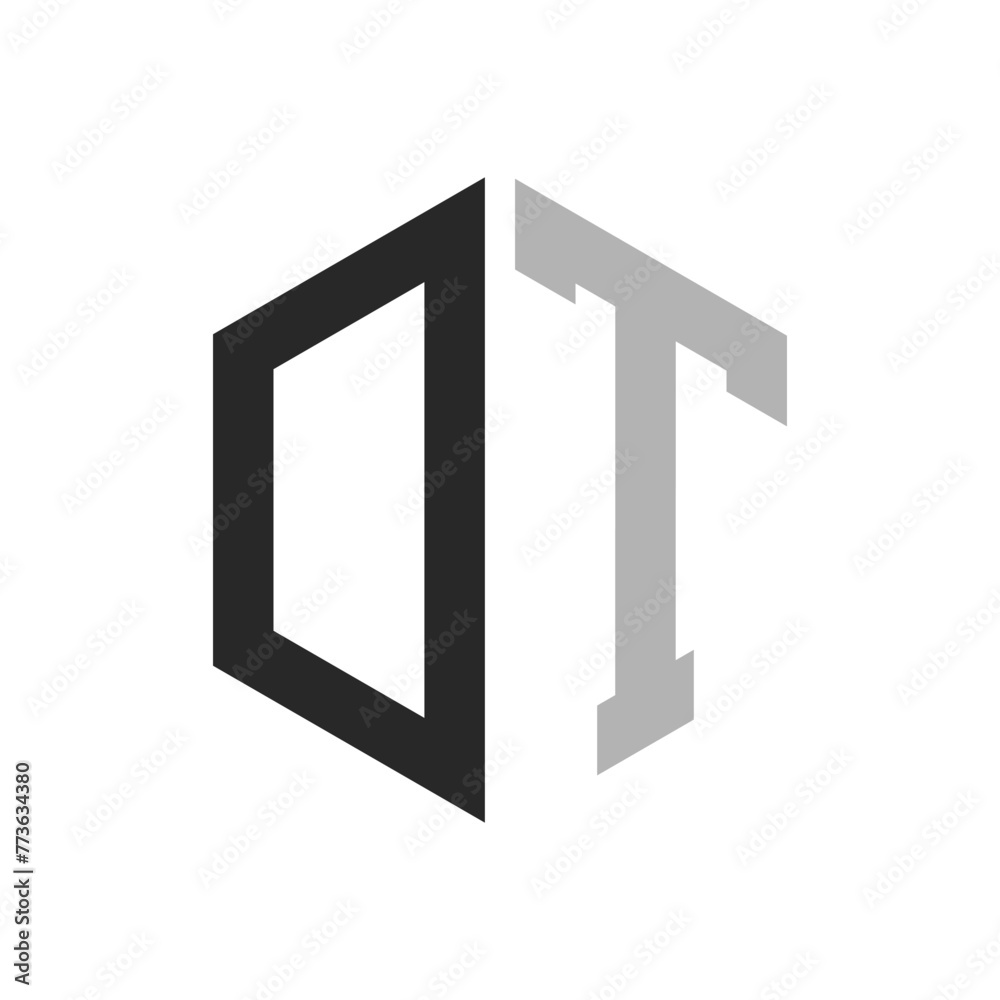 Modern Unique Hexagon Letter DT Logo Design Template. Elegant initial DT Letter Logo Concept Modern Unique Hexagon Letter DT Logo Design Template. Elegant initial DT Letter Logo Concept