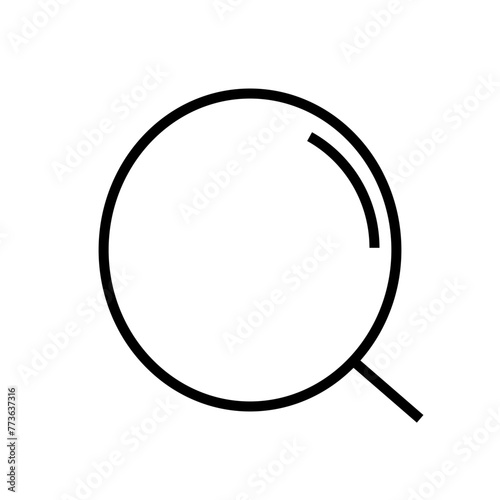 magnifying glass icon photo