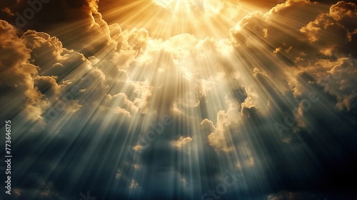 Divine Illumination God Light Blessing the World