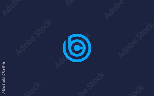 letter bc with circle logo icon design vector design template inspiration