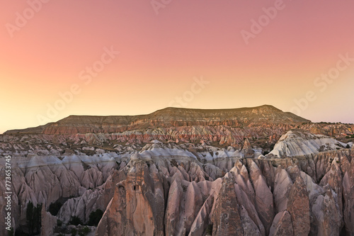 cappadocia canyon sunset