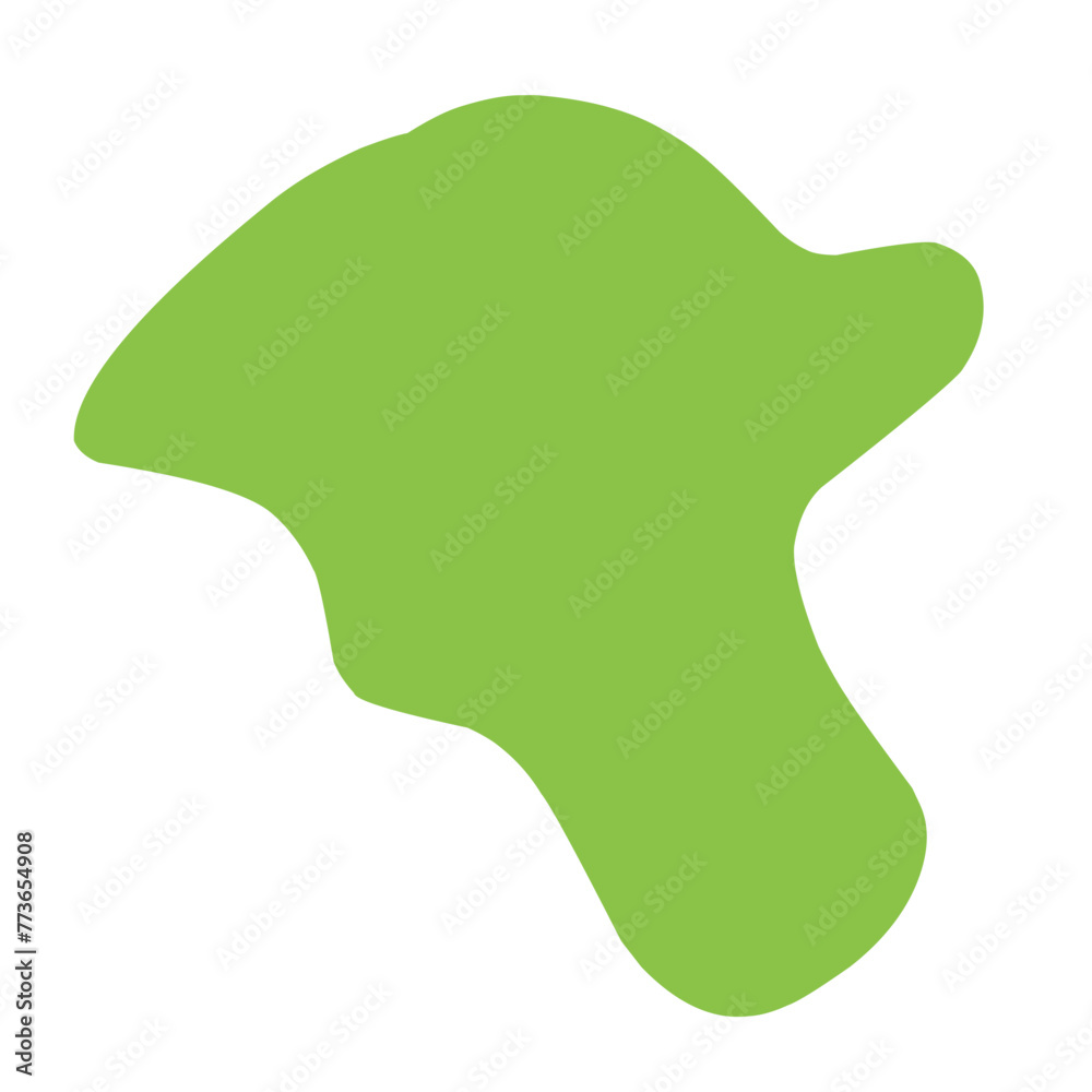 Green organic blob shape irregular Green organic blob shape irregular