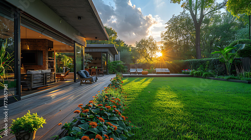 Cozy Backyard Retreat: Beautiful Aluminum Patio Creates Inviting, Luxurious Outdoor Space