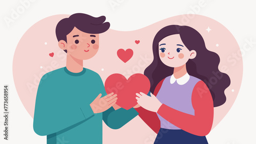 couple in love vector illustration